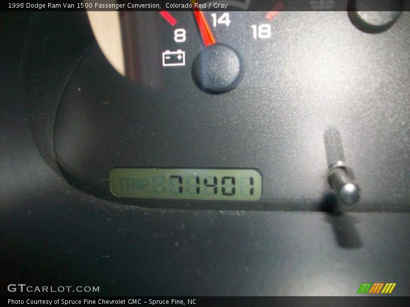 Colorado Red / Gray 1998 Dodge Ram Van 1500 Passenger Conversion