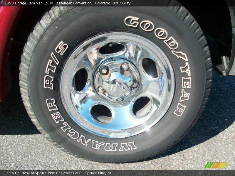 Colorado Red / Gray 1998 Dodge Ram Van 1500 Passenger Conversion