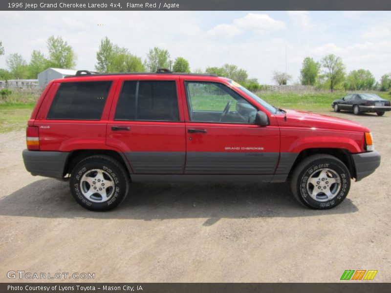 Flame Red / Agate 1996 Jeep Grand Cherokee Laredo 4x4