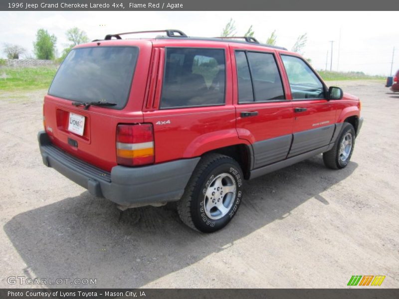 Flame Red / Agate 1996 Jeep Grand Cherokee Laredo 4x4