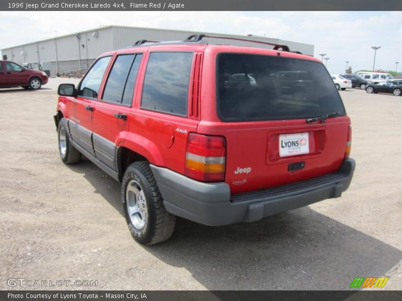 Flame Red / Agate 1996 Jeep Grand Cherokee Laredo 4x4