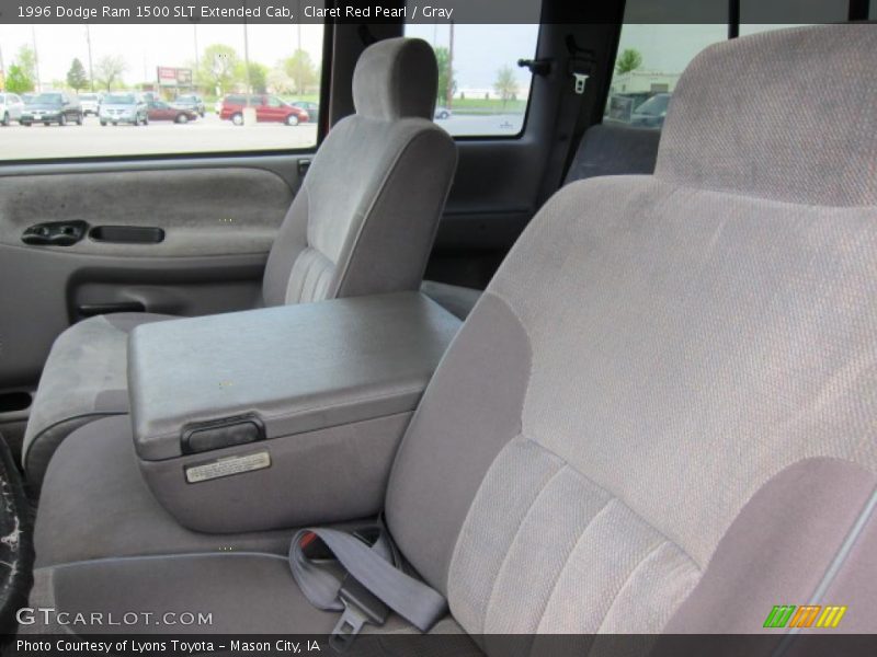 Claret Red Pearl / Gray 1996 Dodge Ram 1500 SLT Extended Cab