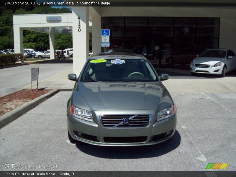 Willow Green Metallic / Sandstone Beige 2008 Volvo S80 3.2
