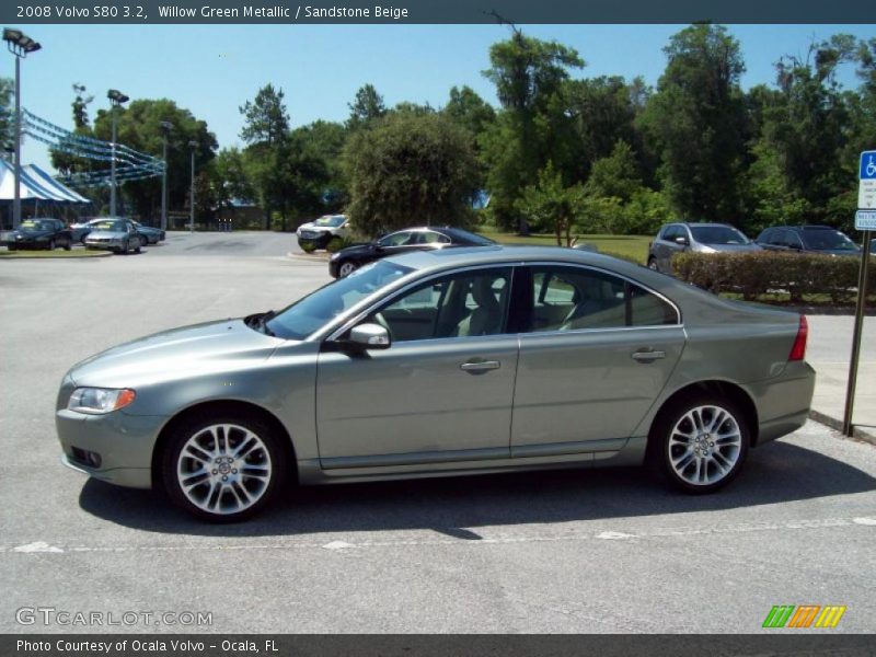 Willow Green Metallic / Sandstone Beige 2008 Volvo S80 3.2