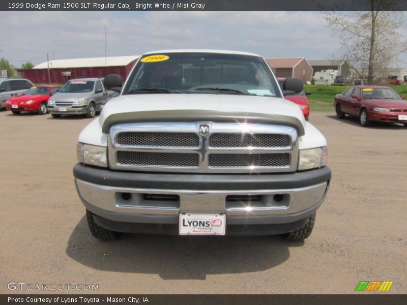 Bright White / Mist Gray 1999 Dodge Ram 1500 SLT Regular Cab