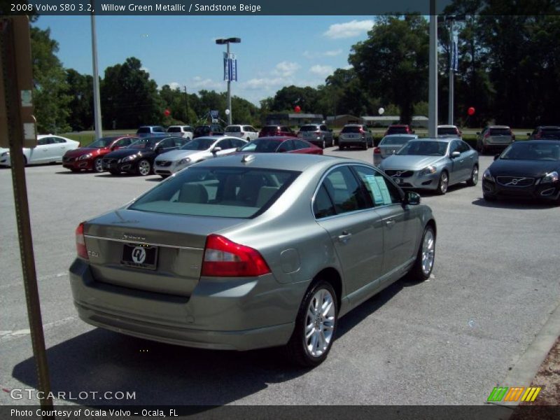 Willow Green Metallic / Sandstone Beige 2008 Volvo S80 3.2