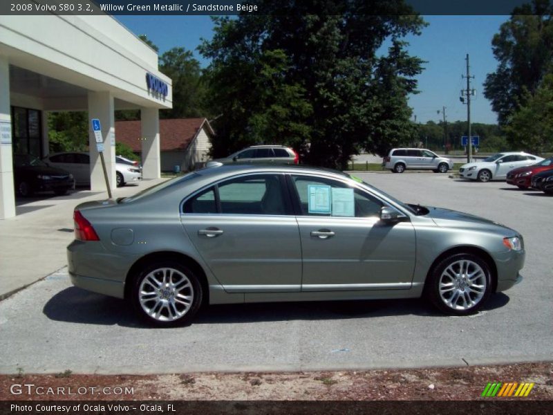 Willow Green Metallic / Sandstone Beige 2008 Volvo S80 3.2