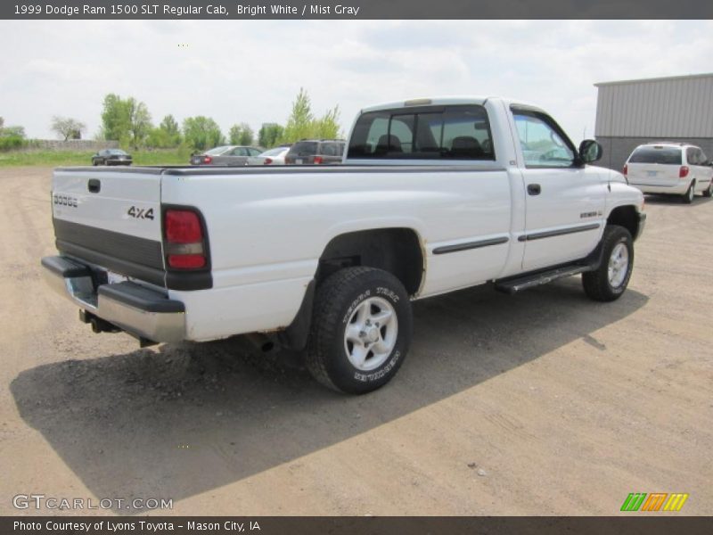 Bright White / Mist Gray 1999 Dodge Ram 1500 SLT Regular Cab