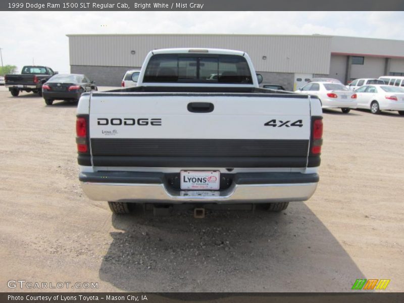 Bright White / Mist Gray 1999 Dodge Ram 1500 SLT Regular Cab