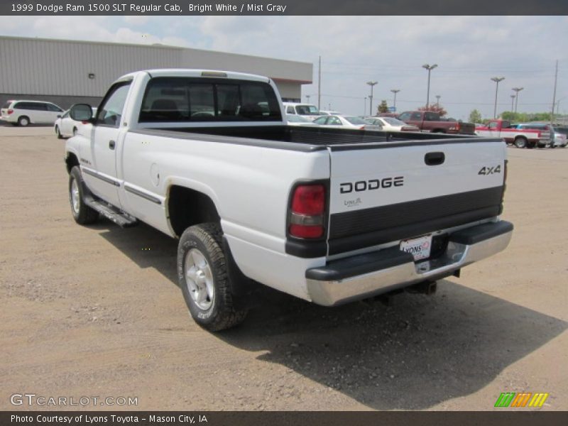 Bright White / Mist Gray 1999 Dodge Ram 1500 SLT Regular Cab