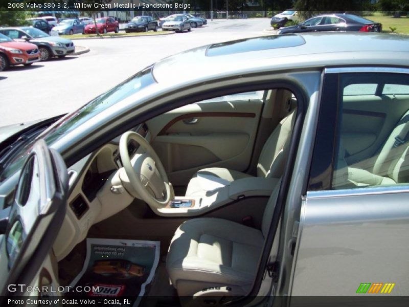 Willow Green Metallic / Sandstone Beige 2008 Volvo S80 3.2