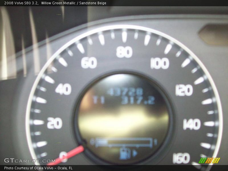 Willow Green Metallic / Sandstone Beige 2008 Volvo S80 3.2