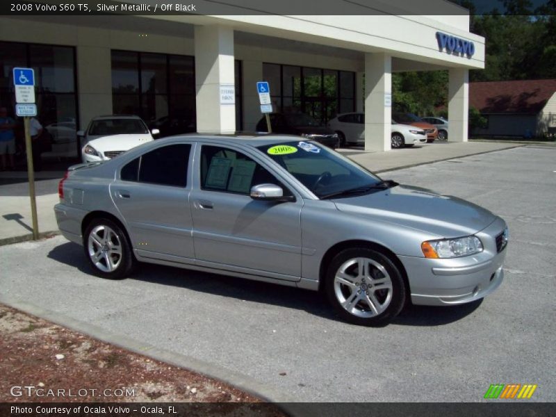 Silver Metallic / Off Black 2008 Volvo S60 T5