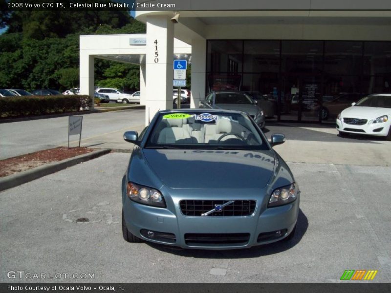 Celestial Blue Metallic / Calcite Cream 2008 Volvo C70 T5