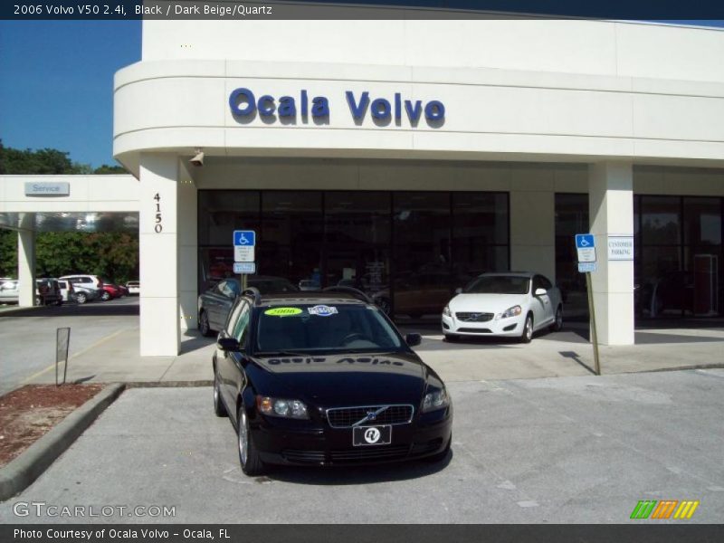 Black / Dark Beige/Quartz 2006 Volvo V50 2.4i