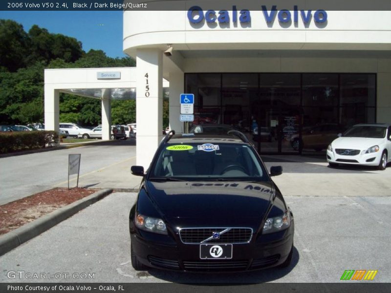 Black / Dark Beige/Quartz 2006 Volvo V50 2.4i