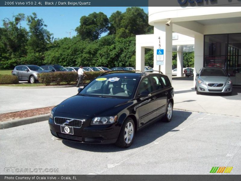 Black / Dark Beige/Quartz 2006 Volvo V50 2.4i