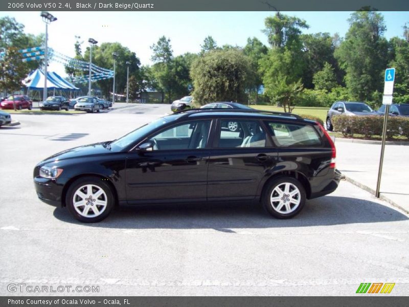 Black / Dark Beige/Quartz 2006 Volvo V50 2.4i