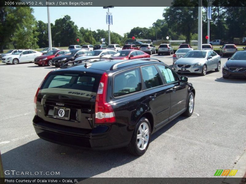 Black / Dark Beige/Quartz 2006 Volvo V50 2.4i
