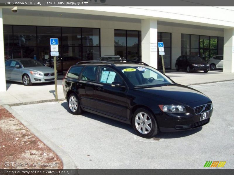 Black / Dark Beige/Quartz 2006 Volvo V50 2.4i