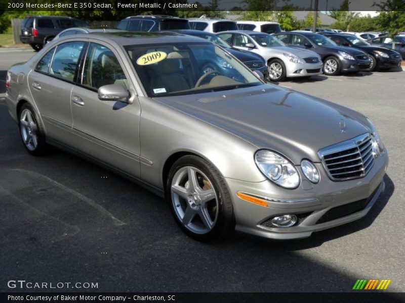Pewter Metallic / Cashmere 2009 Mercedes-Benz E 350 Sedan