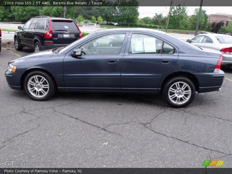 Barents Blue Metallic / Taupe 2009 Volvo S60 2.5T AWD