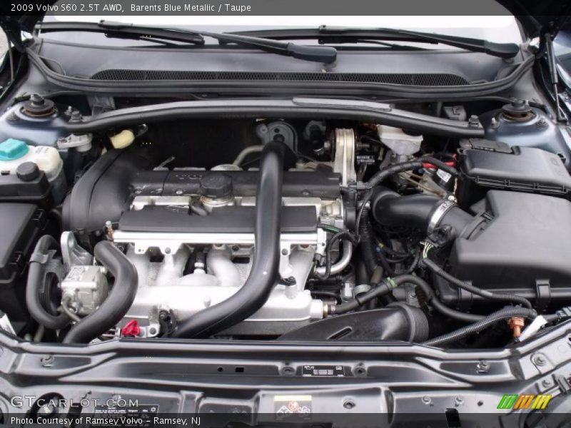  2009 S60 2.5T AWD Engine - 2.5 Liter Turbocharged DOHC 20 Valve CVVT Inline 5 Cylinder