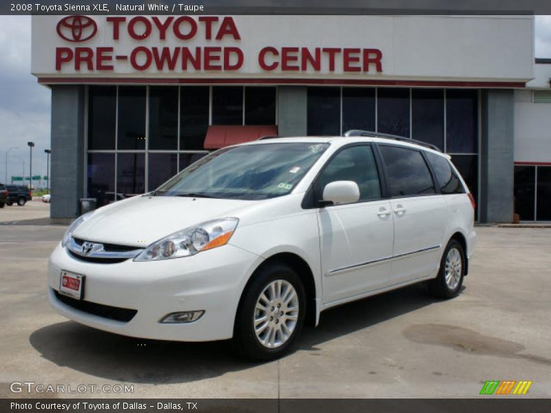 Natural White / Taupe 2008 Toyota Sienna XLE