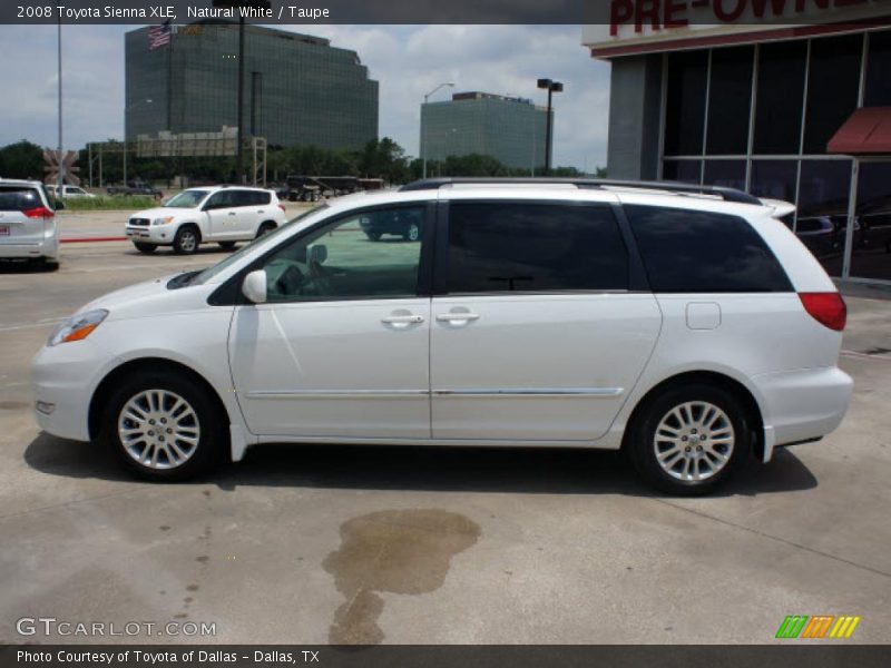 Natural White / Taupe 2008 Toyota Sienna XLE