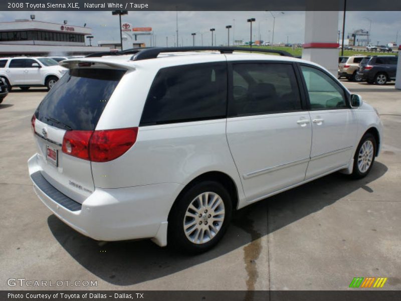 Natural White / Taupe 2008 Toyota Sienna XLE