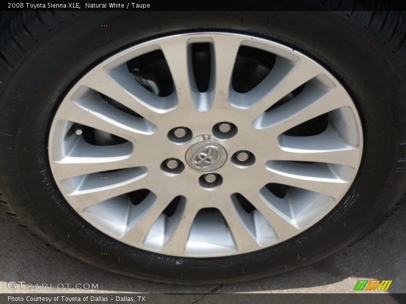 Natural White / Taupe 2008 Toyota Sienna XLE