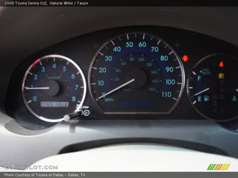 Natural White / Taupe 2008 Toyota Sienna XLE