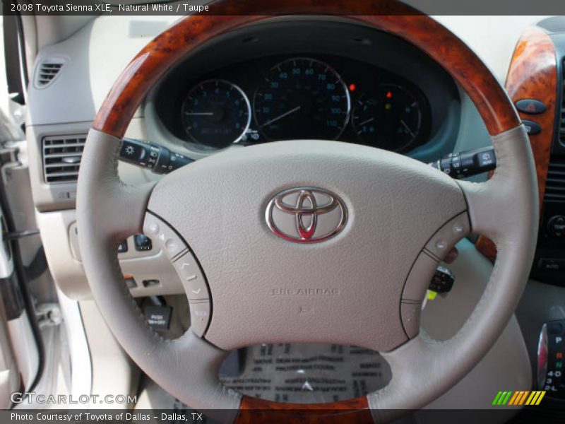 Natural White / Taupe 2008 Toyota Sienna XLE
