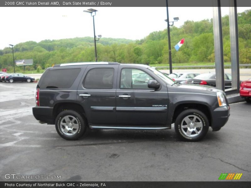 Dark Slate Metallic / Ebony 2008 GMC Yukon Denali AWD
