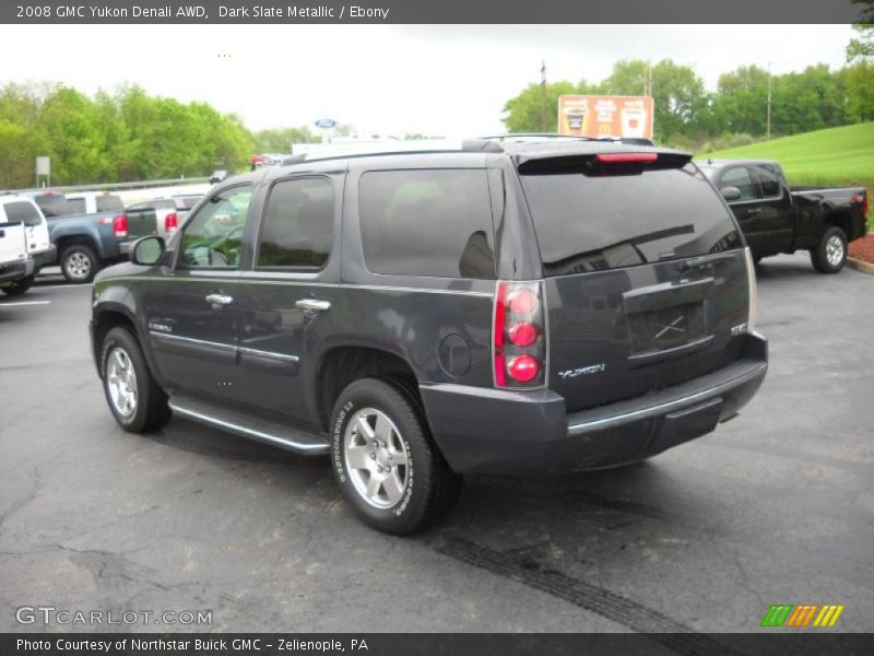 Dark Slate Metallic / Ebony 2008 GMC Yukon Denali AWD