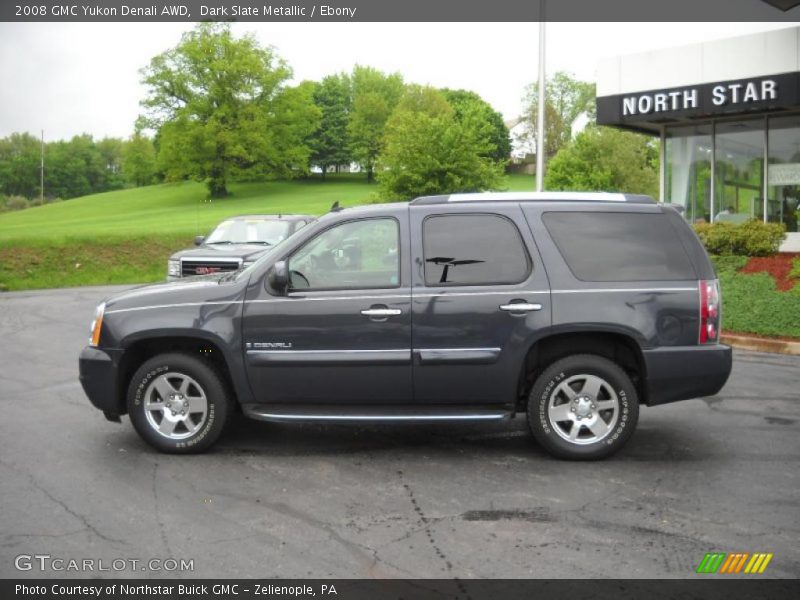 Dark Slate Metallic / Ebony 2008 GMC Yukon Denali AWD