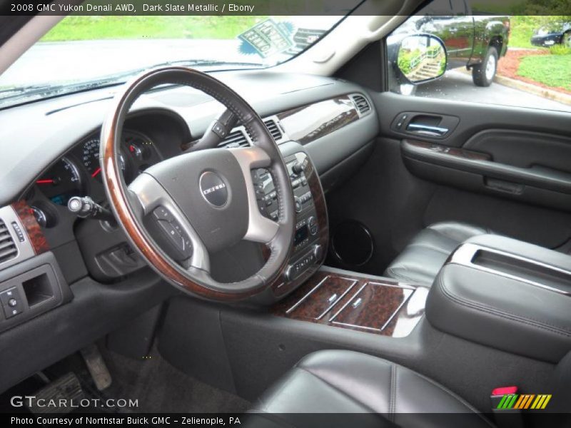 Dark Slate Metallic / Ebony 2008 GMC Yukon Denali AWD