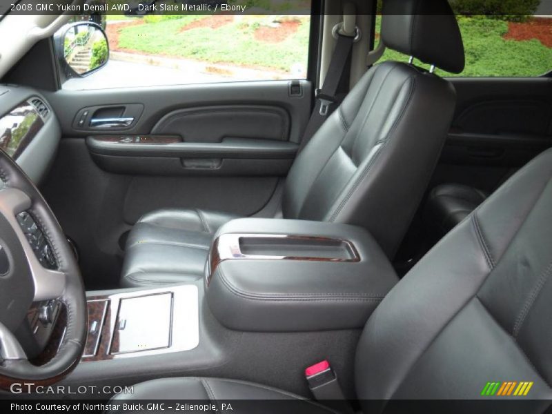 Dark Slate Metallic / Ebony 2008 GMC Yukon Denali AWD