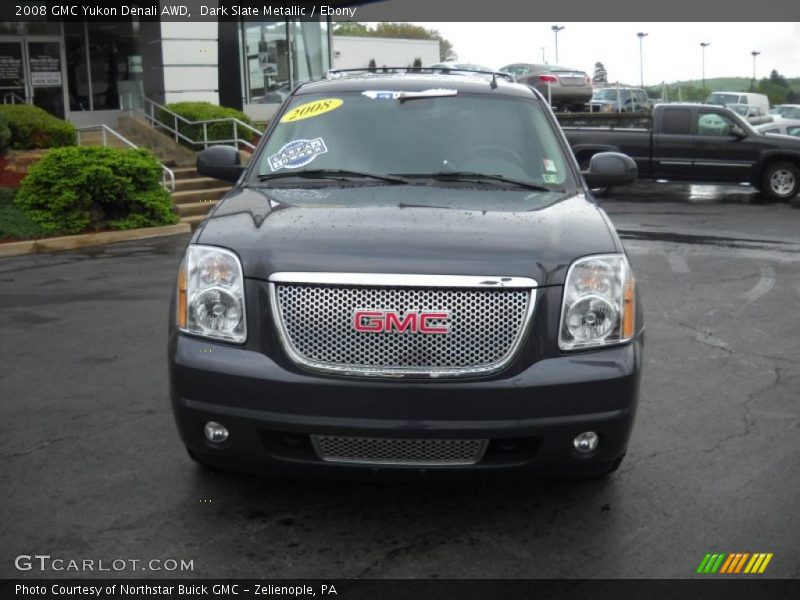 Dark Slate Metallic / Ebony 2008 GMC Yukon Denali AWD