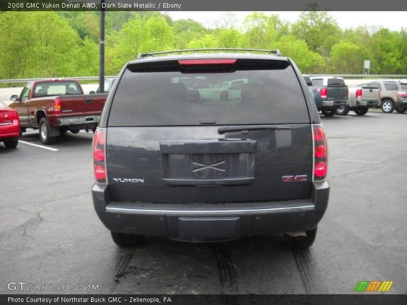 Dark Slate Metallic / Ebony 2008 GMC Yukon Denali AWD