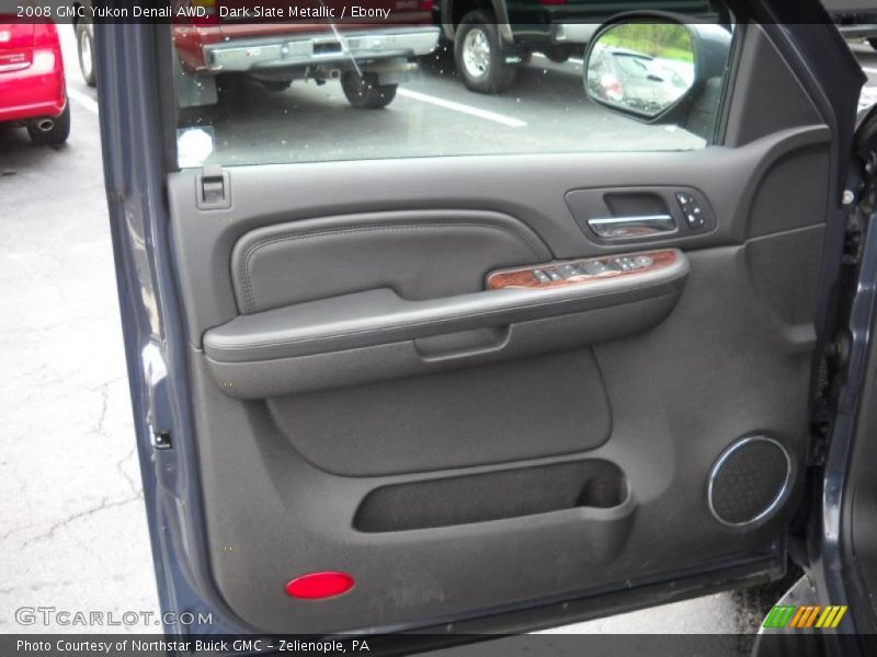 Dark Slate Metallic / Ebony 2008 GMC Yukon Denali AWD