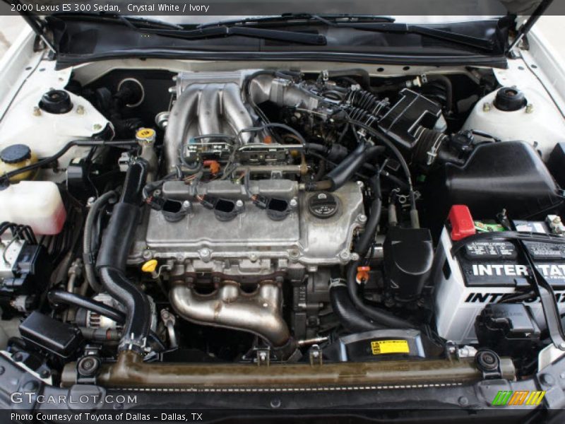 Crystal White / Ivory 2000 Lexus ES 300 Sedan