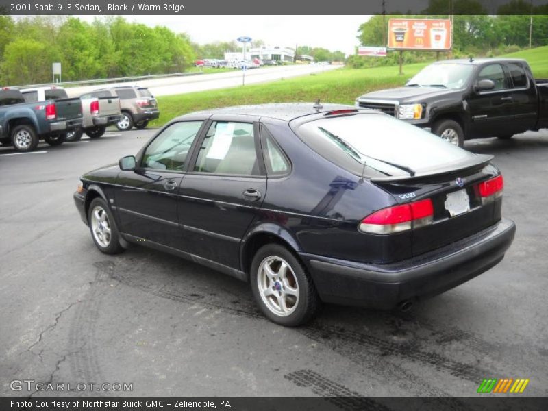 Black / Warm Beige 2001 Saab 9-3 Sedan