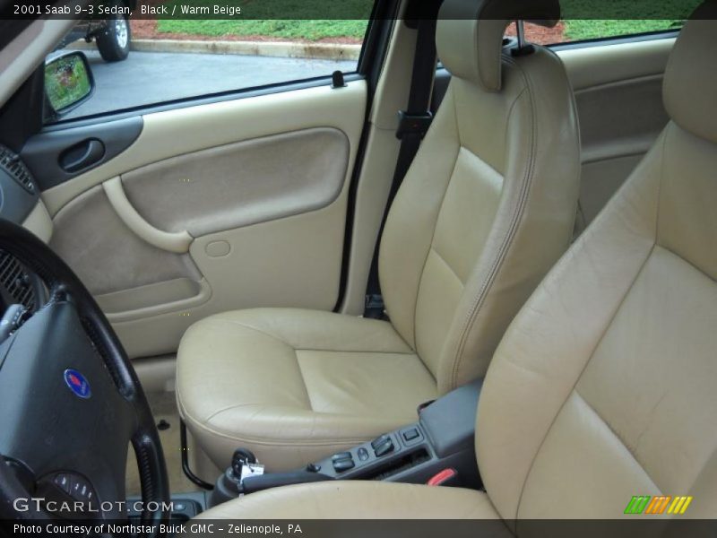 Black / Warm Beige 2001 Saab 9-3 Sedan