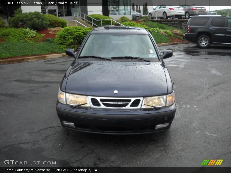 Black / Warm Beige 2001 Saab 9-3 Sedan
