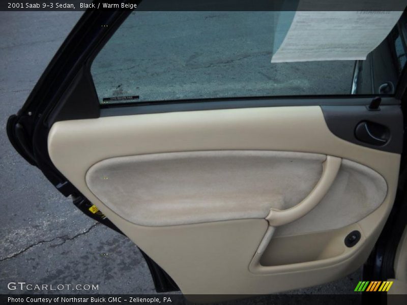Black / Warm Beige 2001 Saab 9-3 Sedan