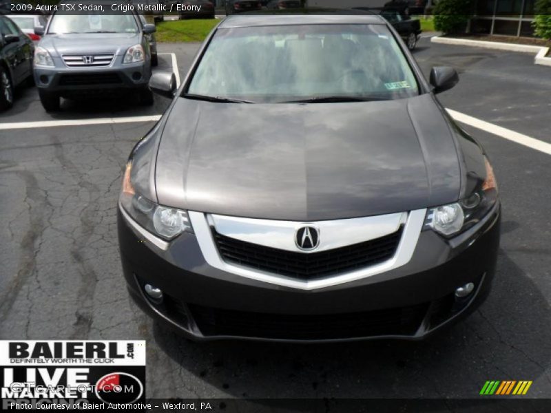 Grigio Metallic / Ebony 2009 Acura TSX Sedan