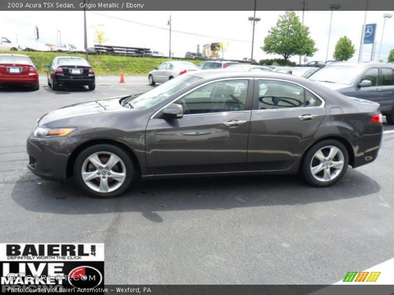 Grigio Metallic / Ebony 2009 Acura TSX Sedan