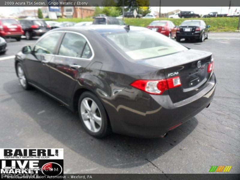 Grigio Metallic / Ebony 2009 Acura TSX Sedan