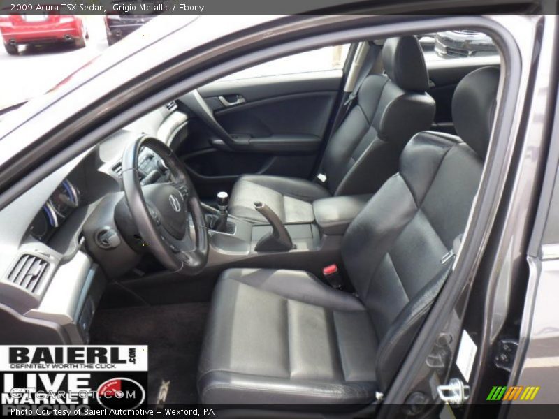 Grigio Metallic / Ebony 2009 Acura TSX Sedan